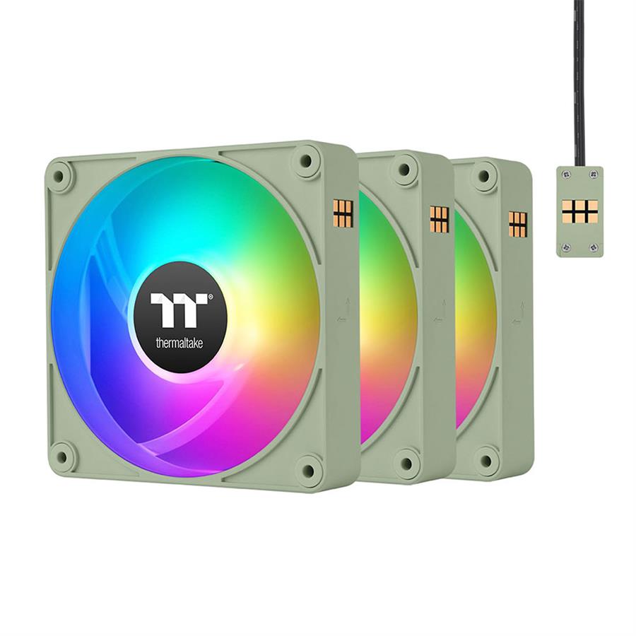 FAN COOLER TT THERMALTAKE CT120 EX ARGB PACK X3 MAGNETICO MATCHA GREEN