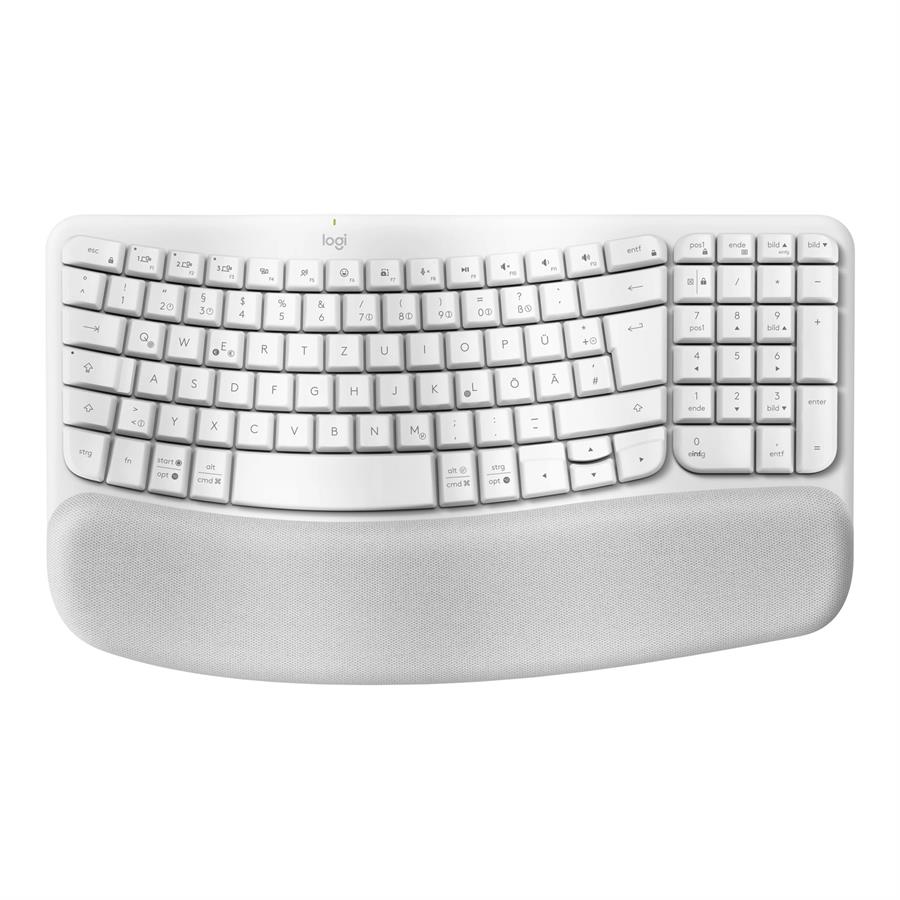 Teclado Logitech Wave Keys Inalambrico Wireless Blanco