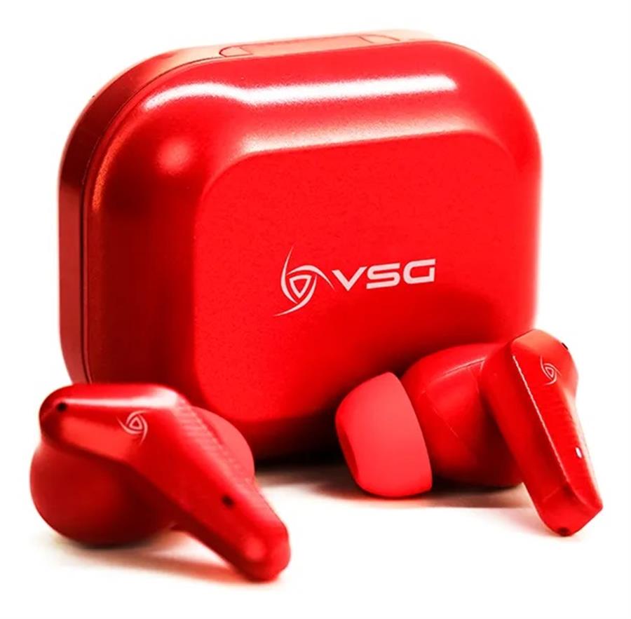Auriculares VSG Aureus In Ear Inalambrico Bluetooth 5.3 Rojo