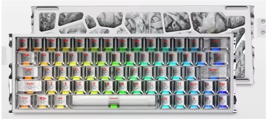 Teclado Irok MG63 Silver Magnetico Switch Wired