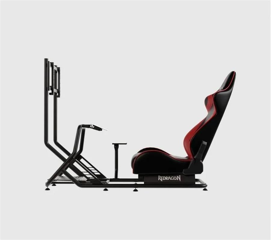 Estructura Simulador Carreras Redragon Vortex RDSC09BS03 Butaca y Soporte PC TV