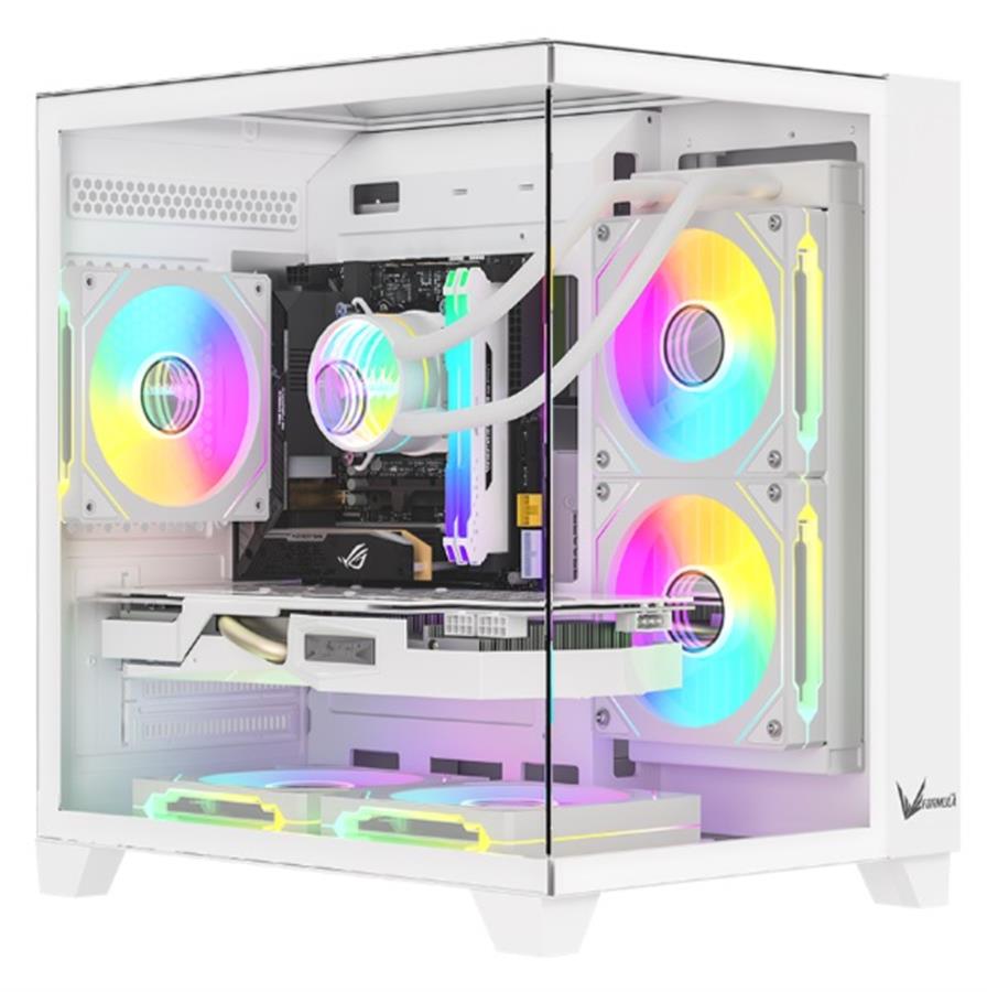 Gabinete Formula V Crystal Z9m Floe White x5 Fan FRGB