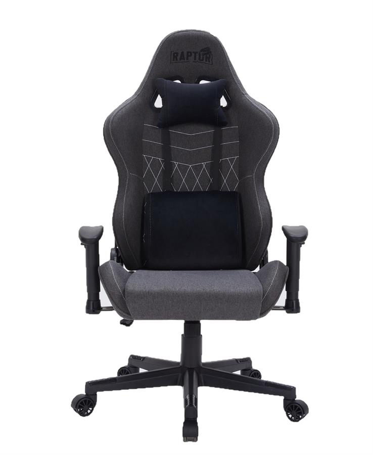 SILLA GAMER RAPTOR THRONE R1 TELA NEGRA