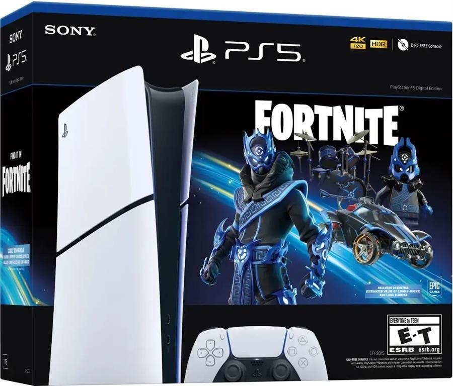 Consola Ps5 Slim 1TB Digital Fortnite Cobalt Start