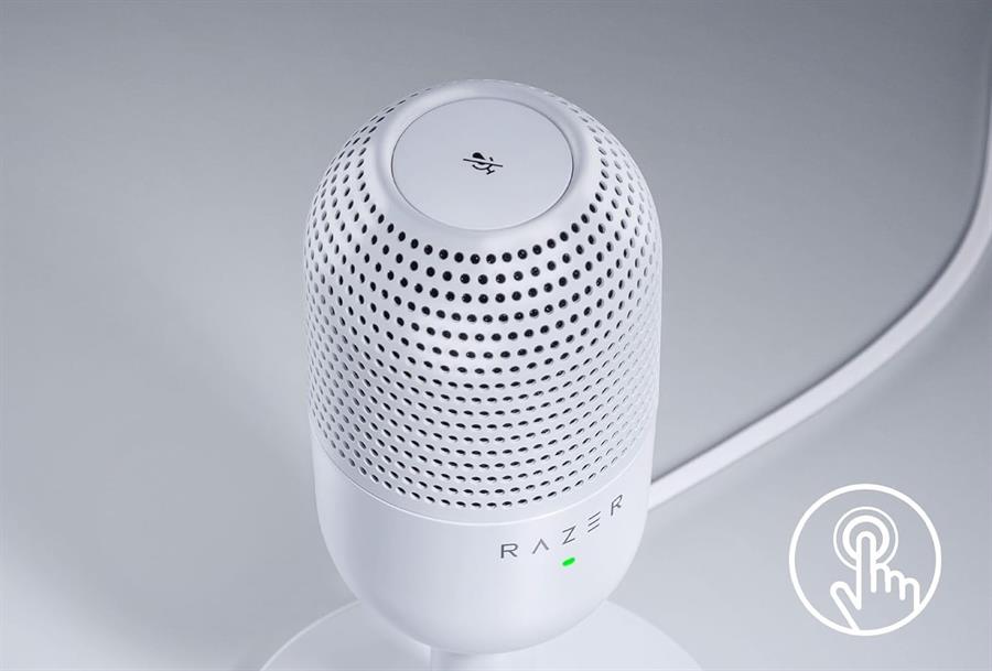 Microfono Razer Seiren V3 mini ultra compact usb White blanco