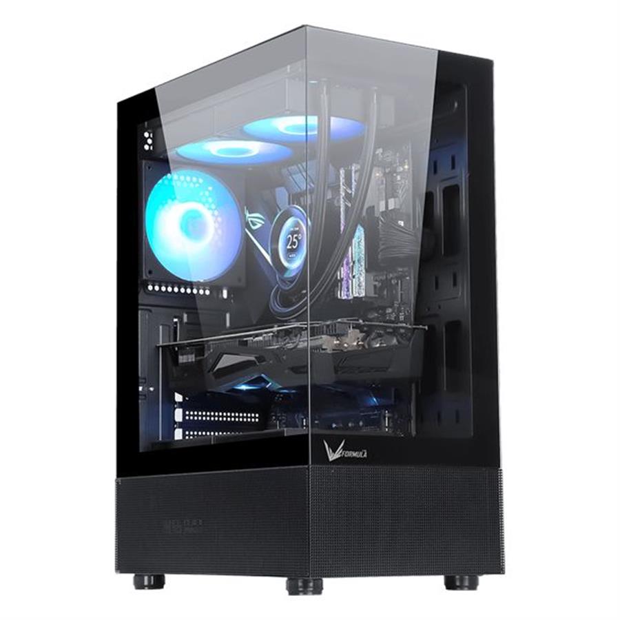 GABINETE FORMULA V CRYSTAL Z1+ ATX BLACK X3 FAN FRGB