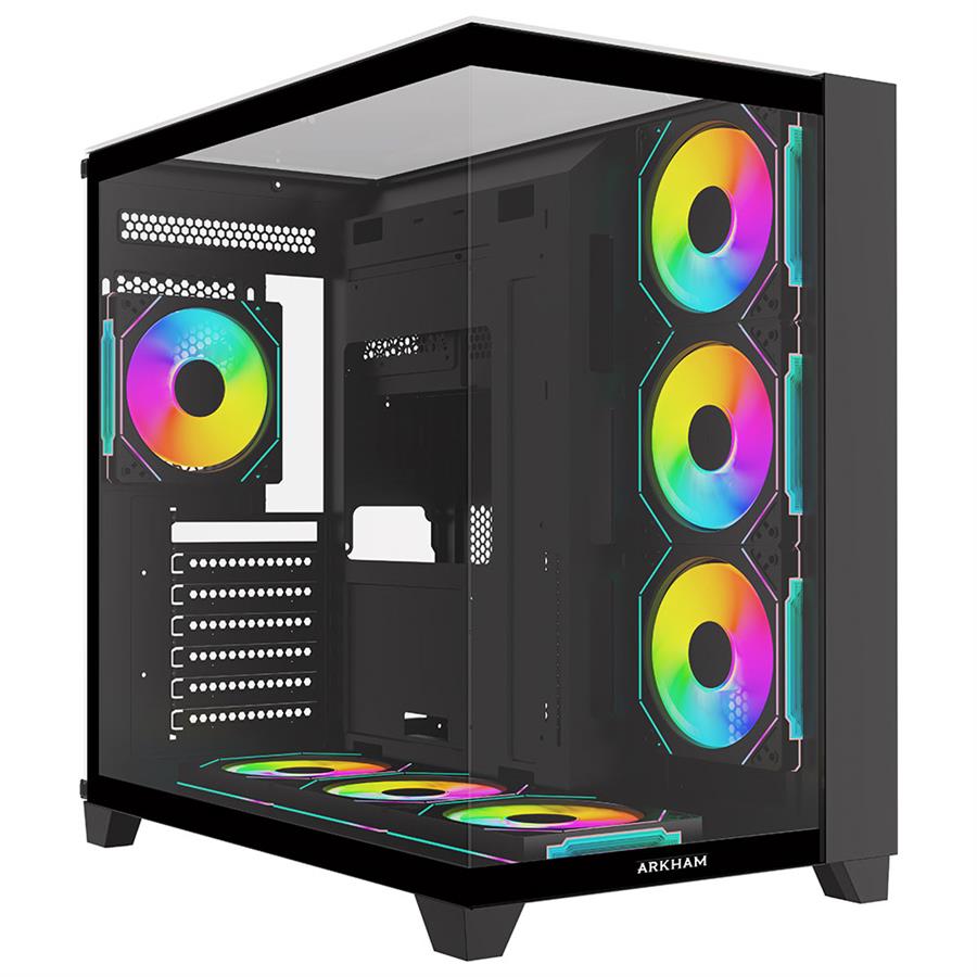 Gabinete Arkham Minor BK Negro x7 Fan ARGB