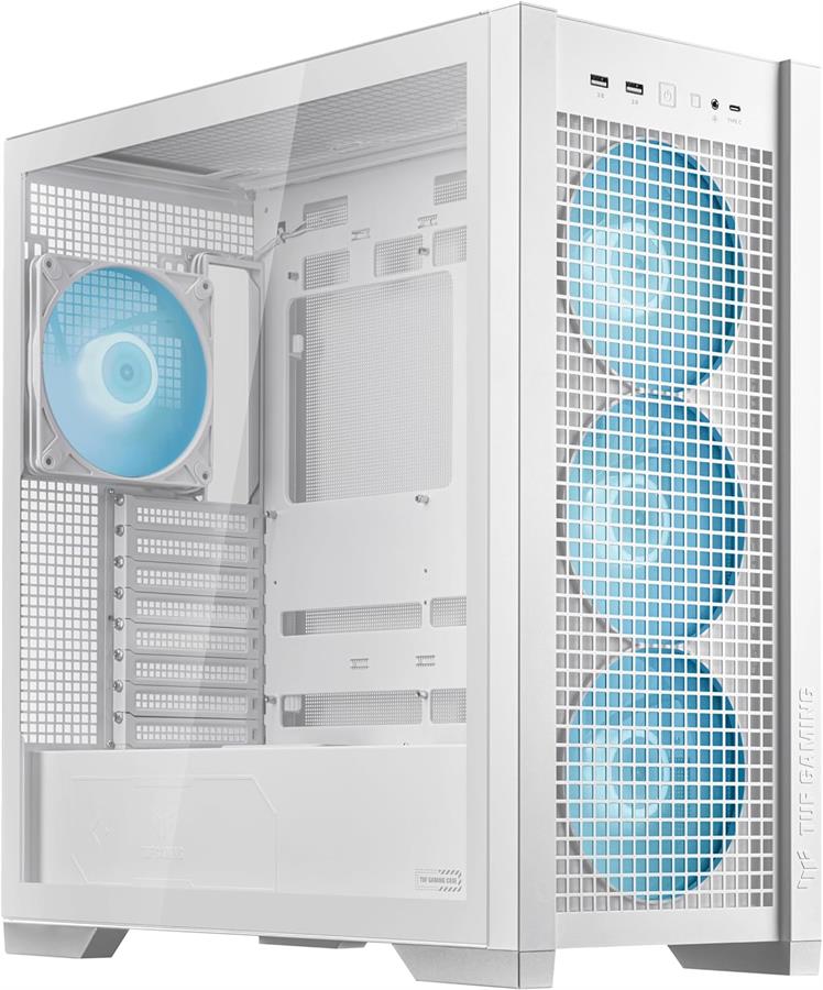 GABINETE ASUS TUF GAMING GT302 4FAN 140MM ARGB WHITE