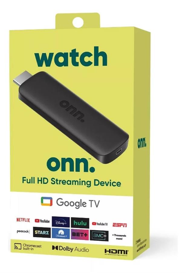 Onn. Google TV FHD Streaming Device Control remoto