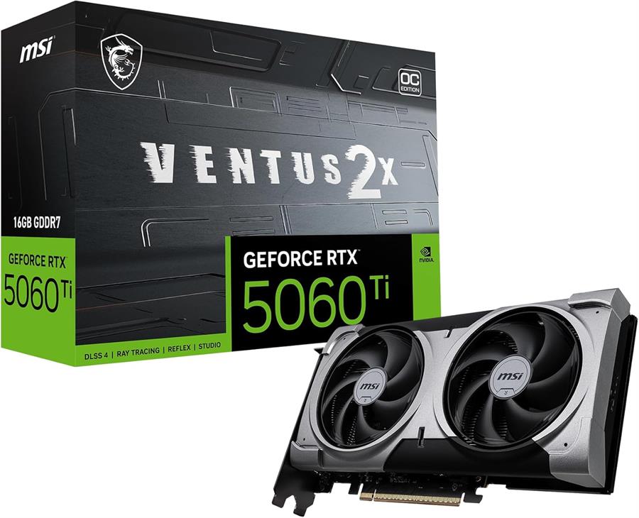 PLACA DE VIDEO RTX 5060 TI MSI VENTUS 2X OC PLUS 16GB