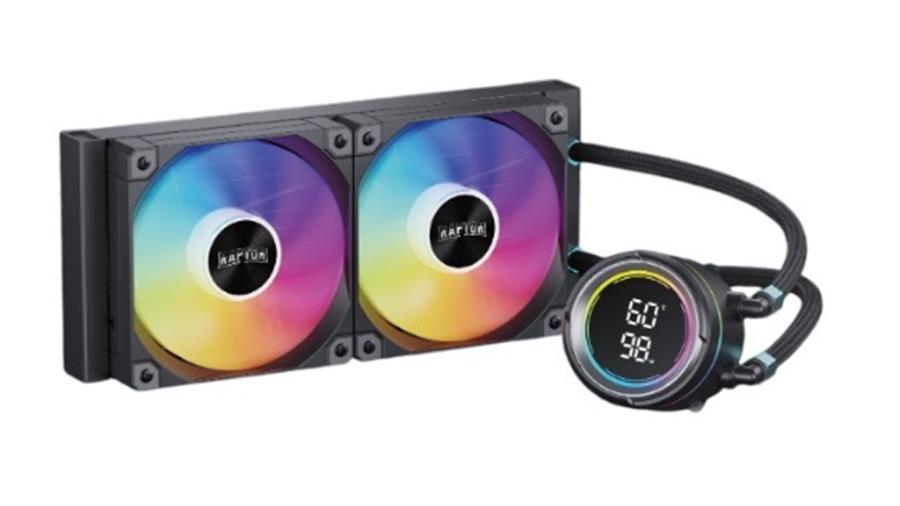 Water Cooling Raptor Aqua Pro 240 Display 2x CPU 240mm Negro