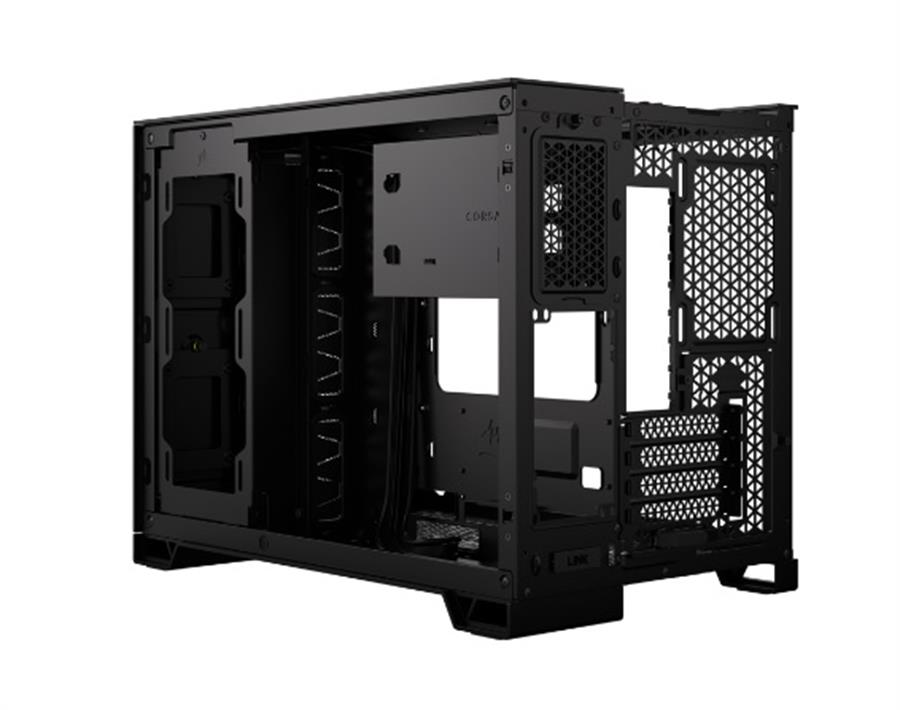 Gabinete Corsair 2500D Airflow TG Black Mid tower Negro