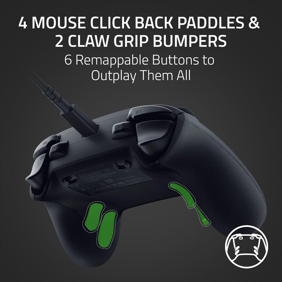 Joystick Razer Wolverine V3 Tournament Edition Cableado Negro
