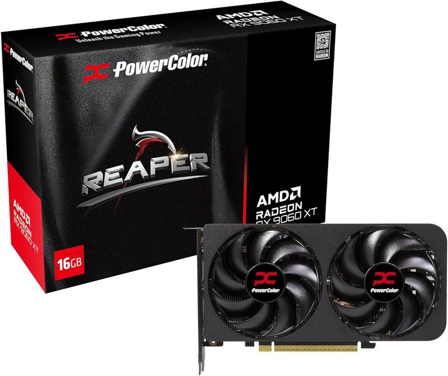Placa de video Radeon Rx 9060 XT PowerColor Reaper 16gb