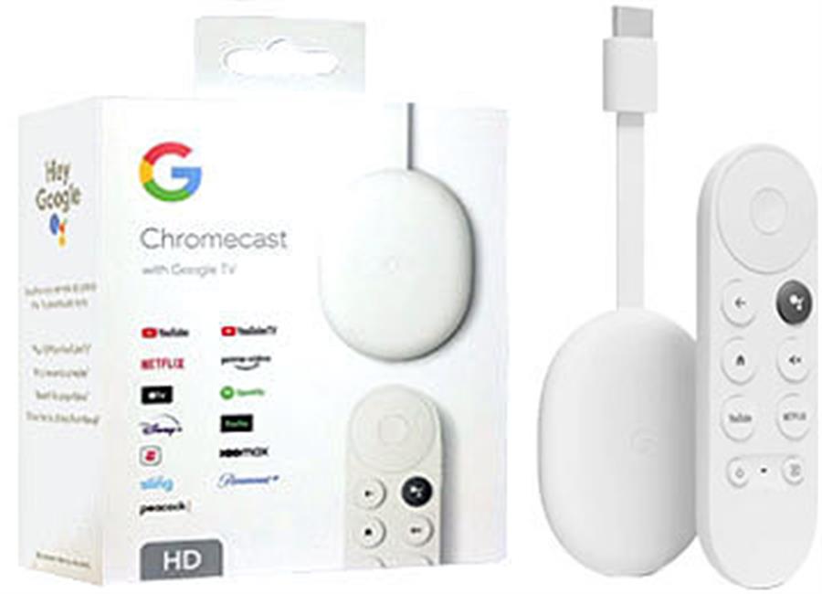 GOOGLE CHROMECAST 4 GENERACIÓN CON GOOGLE TV HD BLANCO