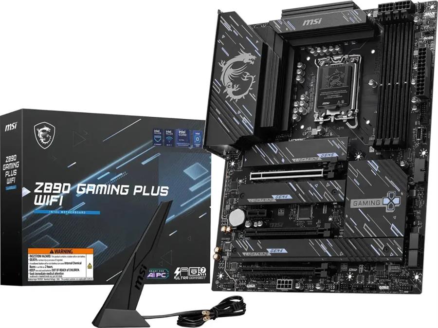 MOTHERBOARD MSI Z890 GAMING PLUS WIFI DDR5 LGA1851
