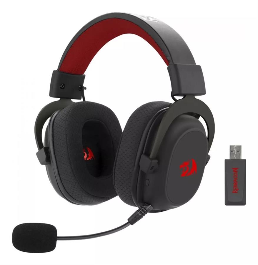 Auricular Redragon Zeus Pro Wireless Black Inalambrico H510-Pro Negro