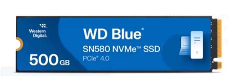 DISCO SSD WD BLUE SN580 500GB M.2 PCIE 4 WDS500G3B0E