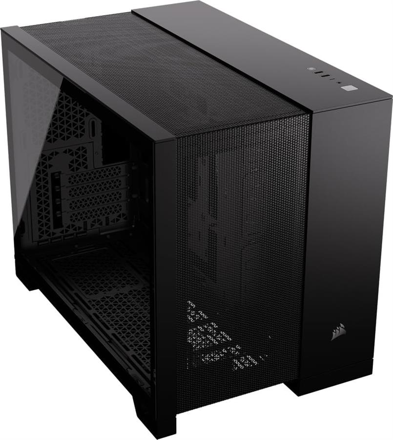 Gabinete Corsair 2500D Airflow TG Black Mid tower Negro