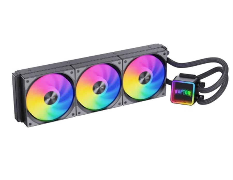 Water Cooling Raptor Aqua Core 360 3x CPU 360mm Negro