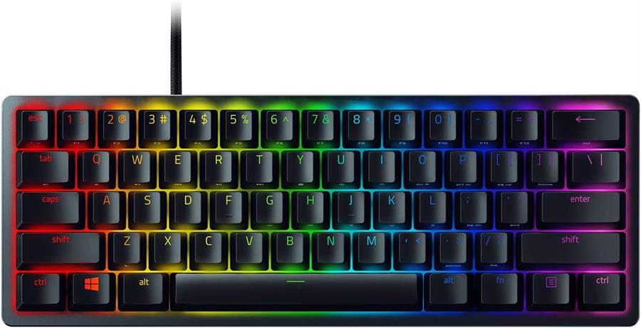 Teclado Razer Huntsman Mini 60 Optical Switch Purple Español SP