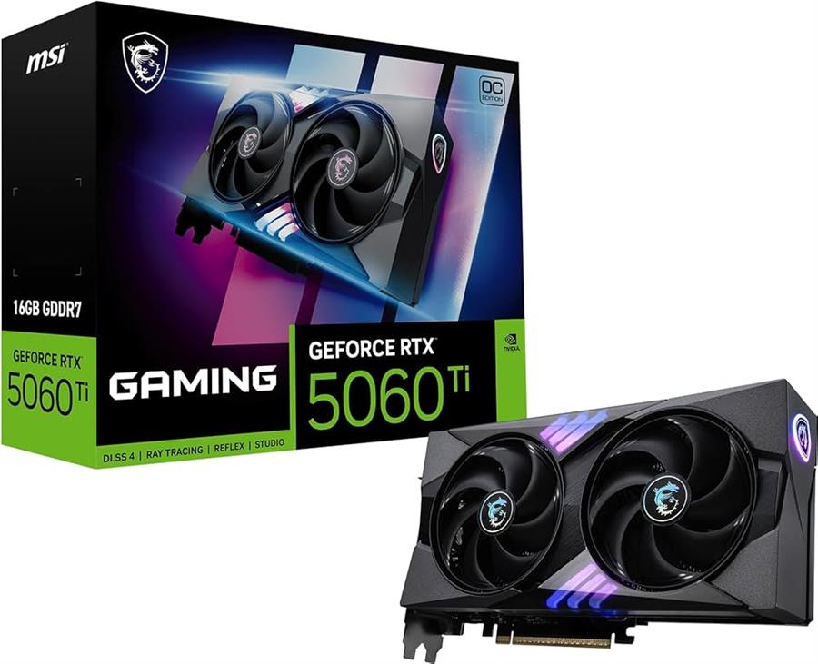 Placa de video Rtx 5060 Ti Msi Gaming OC 8GB