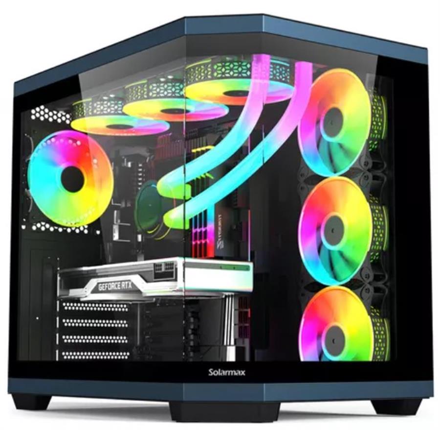 GABINETE SOLARMAX CM-B950 FAN X4 ARGB TG BLACK