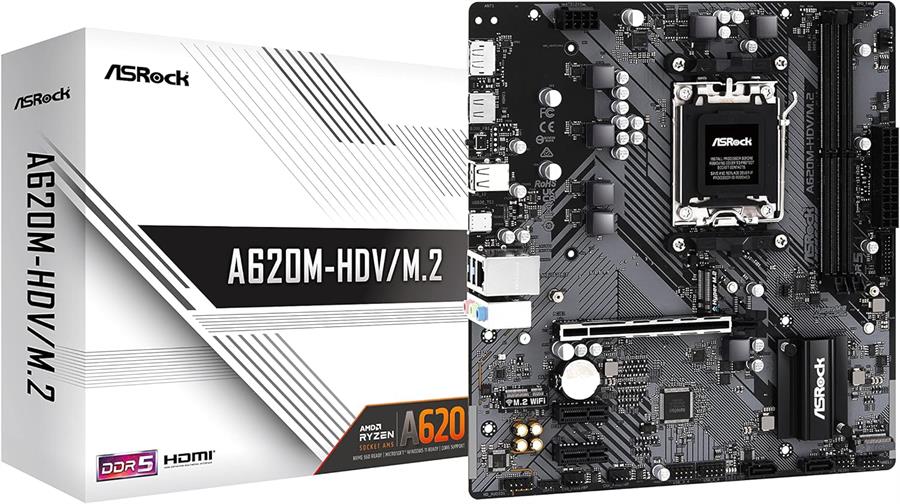 Motherboard ASROCK A620M-HDV/M.2 AM5 Amd