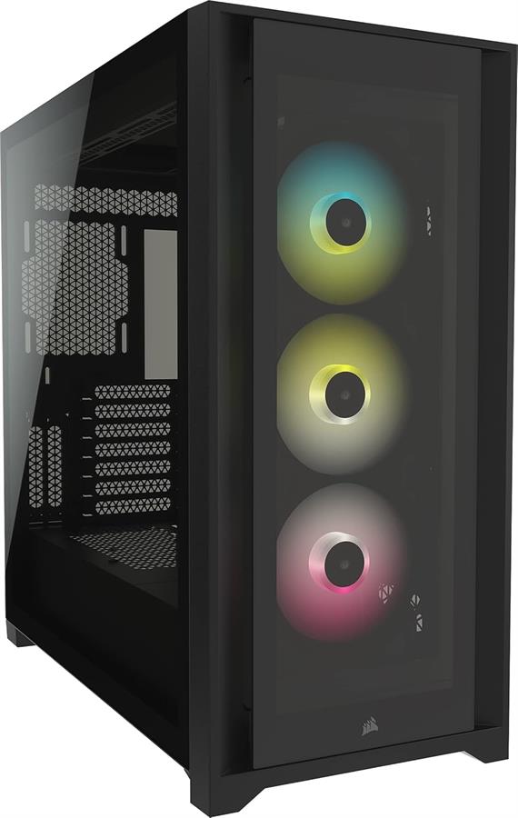 Gabinete Corsair Icue 5000X TG RGB Black Negro ATX