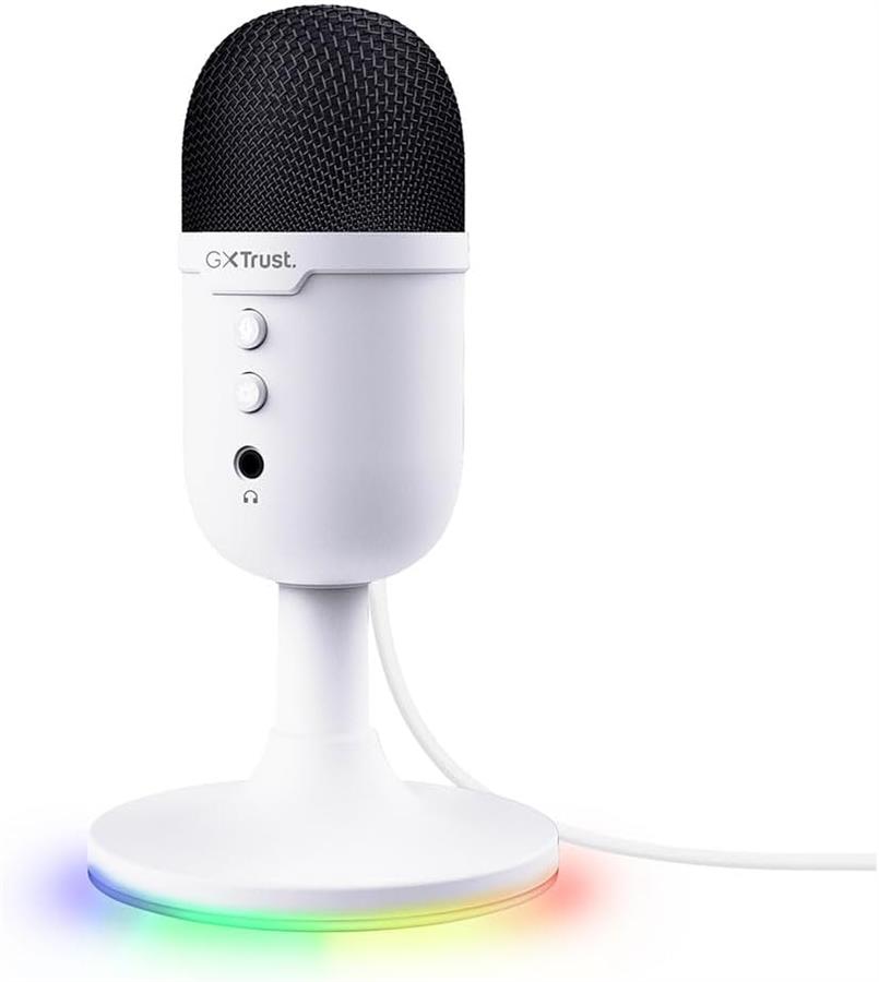 MICROFONO TRUST YUNIX USB WHITE GXT234W RGB